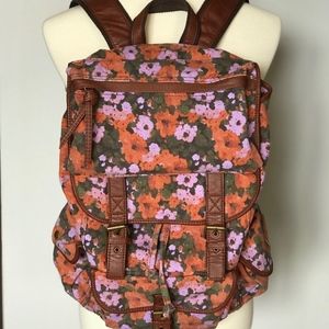 Urban Outfitters- Ecote Floral Canvas Backpack
